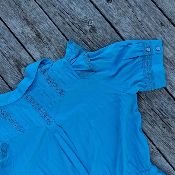 Double D Ranch Blue Ruffle Dress - Picture 5 of 5